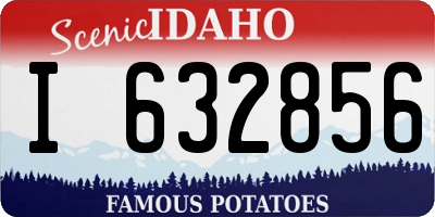 ID license plate I632856
