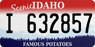 ID license plate I632857