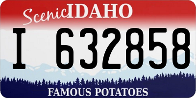ID license plate I632858