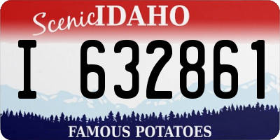 ID license plate I632861