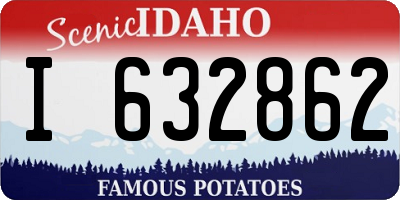 ID license plate I632862