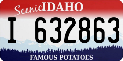 ID license plate I632863