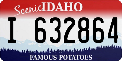 ID license plate I632864