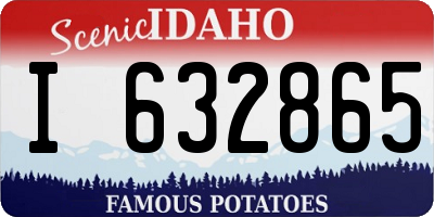 ID license plate I632865