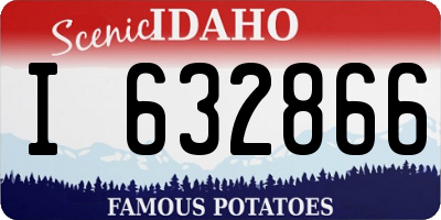 ID license plate I632866