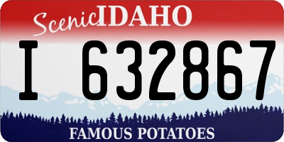 ID license plate I632867