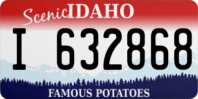 ID license plate I632868