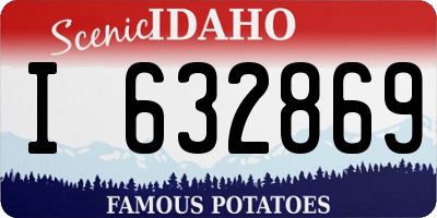 ID license plate I632869