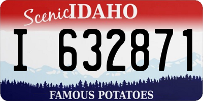 ID license plate I632871