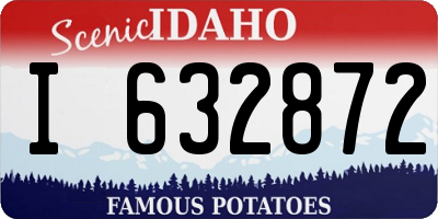 ID license plate I632872