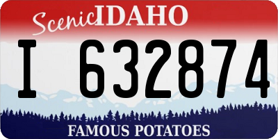 ID license plate I632874