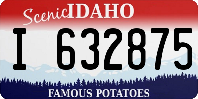 ID license plate I632875