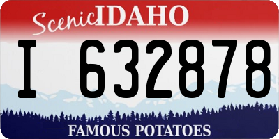 ID license plate I632878