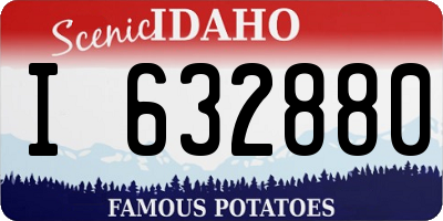 ID license plate I632880
