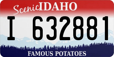 ID license plate I632881