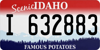 ID license plate I632883