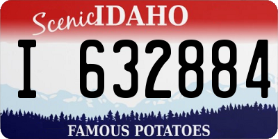 ID license plate I632884