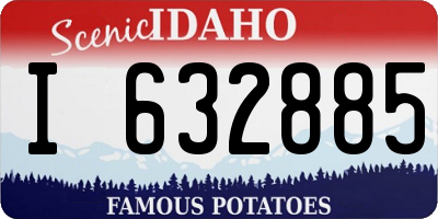 ID license plate I632885