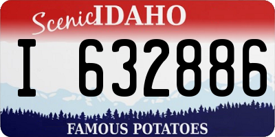 ID license plate I632886