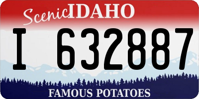 ID license plate I632887