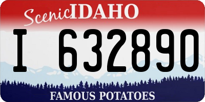 ID license plate I632890