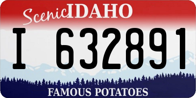 ID license plate I632891