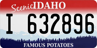 ID license plate I632896