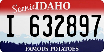 ID license plate I632897