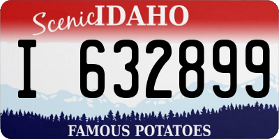ID license plate I632899