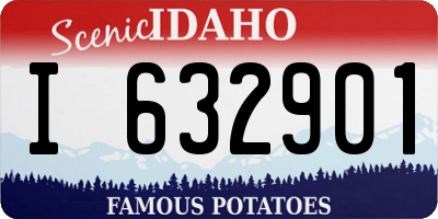 ID license plate I632901