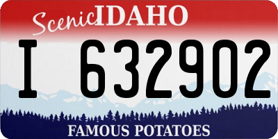 ID license plate I632902