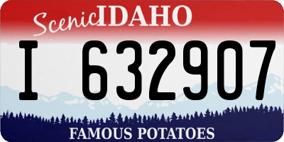 ID license plate I632907