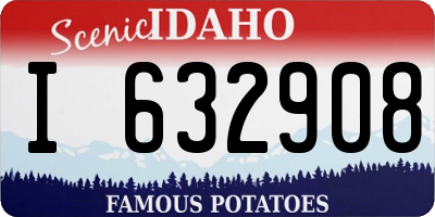 ID license plate I632908