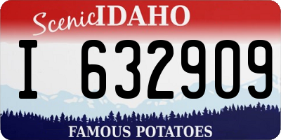 ID license plate I632909