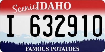 ID license plate I632910