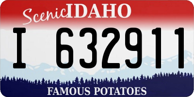 ID license plate I632911