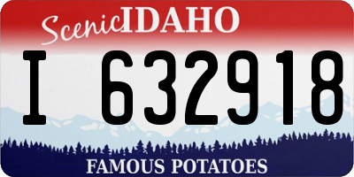 ID license plate I632918