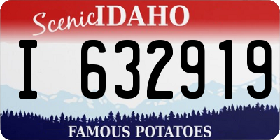 ID license plate I632919