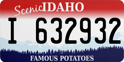 ID license plate I632932