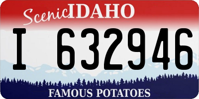 ID license plate I632946