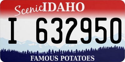 ID license plate I632950