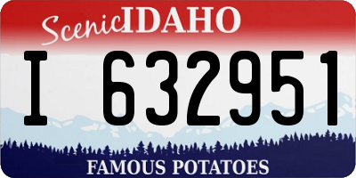 ID license plate I632951