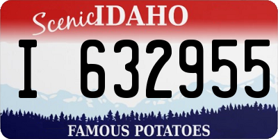 ID license plate I632955