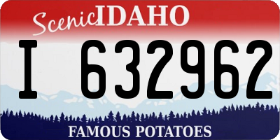 ID license plate I632962