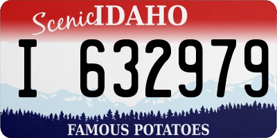 ID license plate I632979