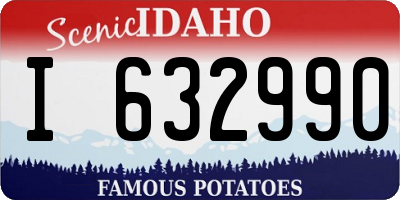 ID license plate I632990