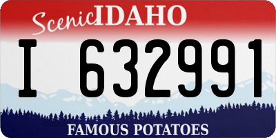 ID license plate I632991