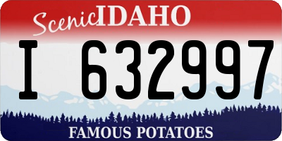 ID license plate I632997