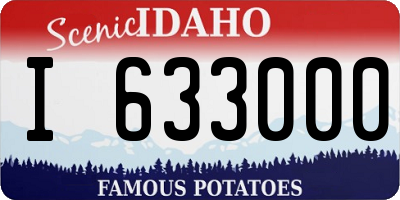 ID license plate I633000