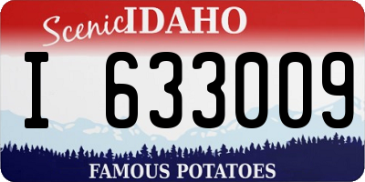 ID license plate I633009